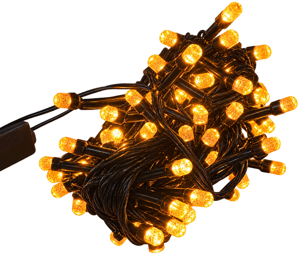 5M Serie de diamante naranja cable negro